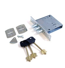 Замок врез. ReX. 1.5 - сувальдный цинк, 3 стержня ф12 мм, планка прямоугол, 3 кл.