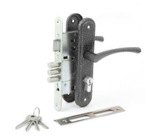 Замок врезной Омега-ЗВ4.2.01 (серебро)