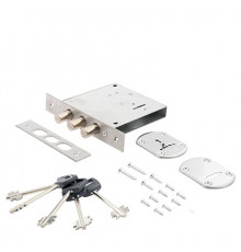 Замок врезной сувальдный Avers R34/S6-CR (5 keys, shank 50mm)