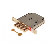 Замок врез. Базальт 1.05.01  никель, сувальдный, стержни 4шт, диаметр 14мм