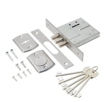 Замок врезной сувальдный Avers R12/S6-CR (5 keys, shank 50mm)