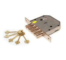 Замок врез. Гранит 1.06.01 никель, сувальдный стержни 5 шт. диаметр 18мм