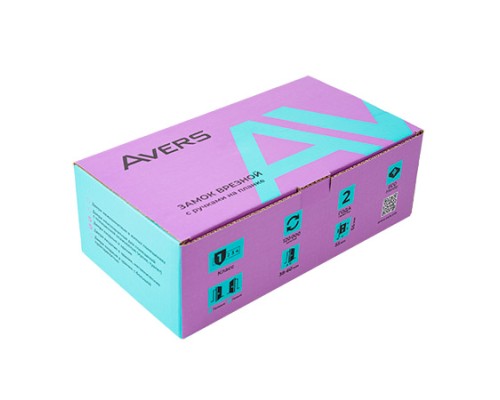 Замок врезной Avers R5517-BR