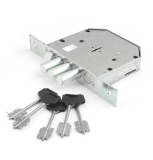 Замок врез. RеХ. 3.8 (аналог 1.06.40) сувальдный, 3 стержня ф18мм, задвижка, защёлка, лев.