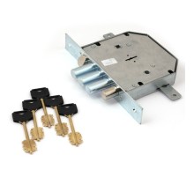 Замок врез. RеХ.3.10 (аналог 1.06.42) 6-ти сувальдный, цинк, 3 стержня Ф 18мм, 5 кл. (левый)