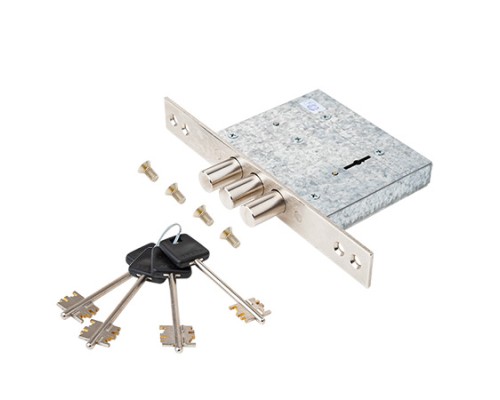 Замок врезной сувальдный Apecs Premier T-57/S8-NI (4 keys, 60mm)