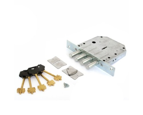 Замок врез. RеХ. 2.1 (аналог 1.05.01)  цинк, 4 стержня Ф 14мм,  5 кл.