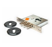 Замок врез. Кремень 1.03.03 никель, под цилиндр-стержни 3 шт. диаметр 12мм