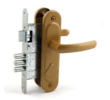 Замок врезной Омега-ЗВ9.1-02(ЗВ9.2) (золото)