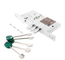 Замок врезной сувальдный KALE KILIT 252RL-85BS60-CP-L5KEY-(w/o SP, w/o Ros)-PB (75ММ) 252RL000027
