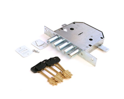 Замок врез. RеХ. 3.2 (аналог 1.06.02) 6-ти сувальдный, 5 стержней ф 18 мм, тяги, 5 кл.