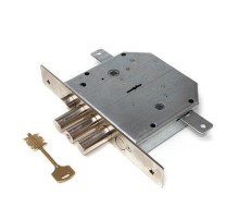 Замок врез. Гранит 1.06.43  (Кл.6.11.08.НБ.Ч) никель, сувальдный стержни 3 шт