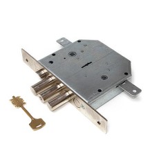 Замок врез. Гранит 1.06.43  (Кл.6.11.08.НБ.Ч) никель, сувальдный стержни 3 шт