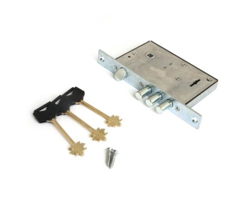 Замок врез RеХ.1.7 (аналог 1.04.27) сувальдный цинк, 3 стержня ф 12 м