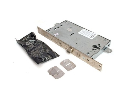 Замок врез. РУБИН 1.08.46  никель, сувальдный стержни 4 шт. диаметр 18мм тяги под фалевую ручку