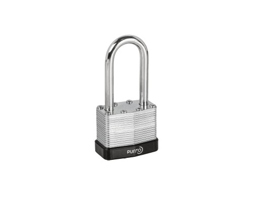 Замок Punto (Пунто) навесной PK-6540L 3 key англ. длинная дужка