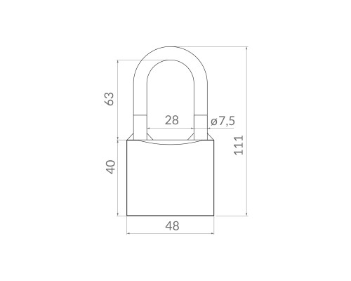 Замок Punto (Пунто) навесной PK-0150 L 3 key англ.ключ. Замок Punto (Пунто) навесной PK-0150 L 3 key англ.ключ.