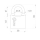 Замок Punto (Пунто) навесной PK-0138 3 key англ.ключ.