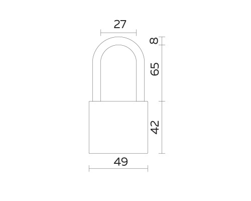 Замок Fuaro (Фуаро) навесной PL-UNI-0150-L (PL-01-50-L) 3key англ. /блистер Замок Fuaro (Фуаро) навесной PL-UNI-0150-L (PL-01-50-L) 3key англ. /блистер