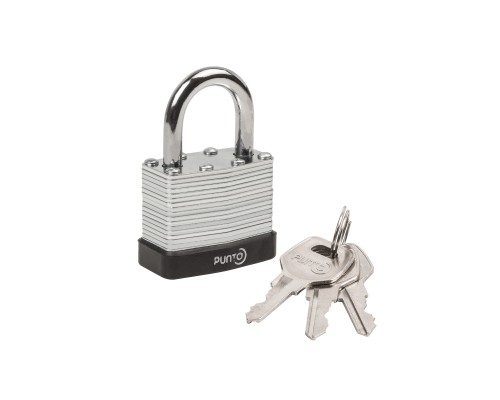 Замок Punto (Пунто) навесной PK-6540 3 key англ.