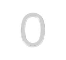 Цифра Fuaro (Фуаро) 0 самоклеящаяся ABS (50х37) (FUARO) CP хром Цифра Fuaro (Фуаро) 0 самоклеящаяся ABS (50х37) (FUARO) CP хром