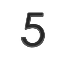 Цифра Fuaro (Фуаро) 5 самоклеящаяся ABS (50х37) (FUARO) BL черный