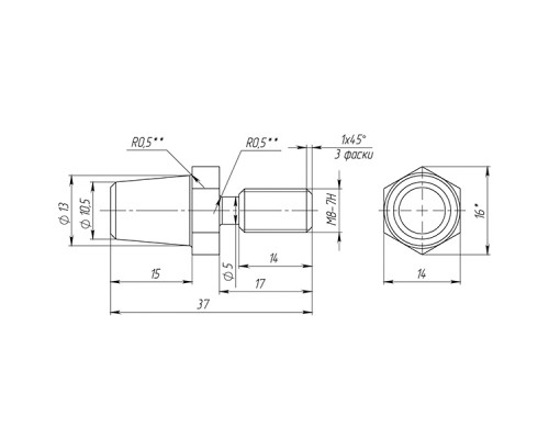 Противосъем Fuaro (Фуаро) M8x16/30 Противосъем Fuaro (Фуаро) M8x16/30