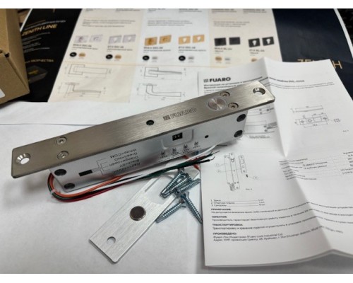 Врезной Fuaro (Фуаро) соленоидный электромеханический замок-защёлка EML-500A