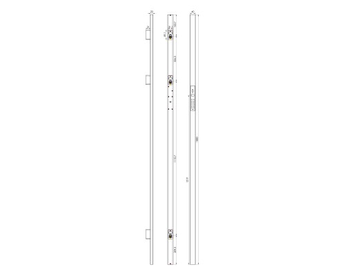 Электронный замок Sanyo D700 Usmart Go DM70 с WiFi, ручка скоба 1800 мм, черный Электронный замок Sanyo D700 Usmart Go DM70 с WiFi, ручка скоба 1800 мм, черный
