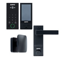 Электронный замок Sanyo D600 Usmart Go DM70 с WiFi, с видеодомофоном, черный