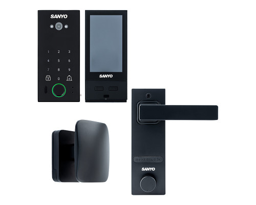 Электронный замок Sanyo D600 Usmart Go DM70 с WiFi, с видеодомофоном, черный Электронный замок Sanyo D600 Usmart Go DM70 с WiFi, с видеодомофоном, черный