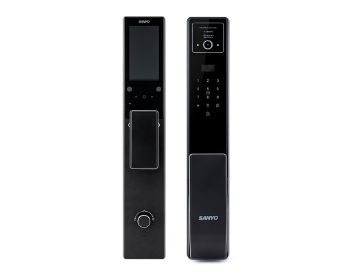 Электронный замок Sanyo D200 Tuya DM70 с WiFi, с видеодомофоном, черный Электронный замок Sanyo D200 Tuya DM70 с WiFi, с видеодомофоном, черный