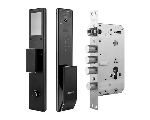 Электронный замок Sanyo D200 Tuya DM70 с WiFi, с видеодомофоном, черный Электронный замок Sanyo D200 Tuya DM70 с WiFi, с видеодомофоном, черный