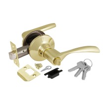 Ручка Ajax (Аякс) защелка DK610 PB-ET (6010 PB-E) (кл./фик.) золото