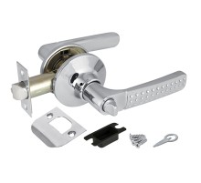 Ручка Punto (Пунто) защелка DK626 CP-BK (6026 CP-B) (фик.) хром