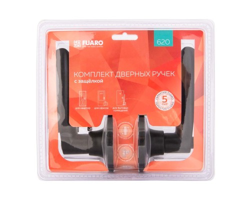 Ручка Fuaro (Фуаро) защелка DK620/BL BL-BK (620/BL BL-B) (фик.) черный Ручка Fuaro (Фуаро) защелка DK620/BL BL-BK (620/BL BL-B) (фик.) черный