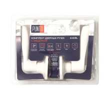 Ручка Punto (Пунто) защелка DK610/BL WH-BK (фик.) белый