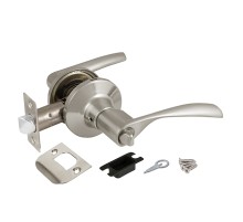 Ручка Ajax (Аякс) защелка DK610 SN-BK (6010 SN-B) (фик.) мат. никель