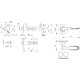 Ручка Punto (Пунто) защелка DK630 MAB-PS (6030 MAB-P) (без фик.) мат.бронза
