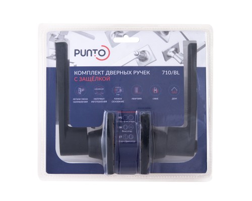 Ручка Punto (Пунто) защелка DK710/BL BL-ET (кл./фик.) черный Ручка Punto (Пунто) защелка DK710/BL BL-ET (кл./фик.) черный