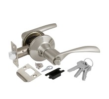 Ручка Ajax (Аякс) защелка DK610 SN-ET (6010 SN-E) (кл./фик.) мат. никель
