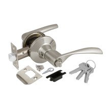 Ручка Ajax (Аякс) защелка DK610 SN-ET (6010 SN-E) (кл./фик.) мат. никель
