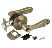 Ручка Fuaro (Фуаро) защелка DK637/BL АB-BK (637/BL АB-B) (фик.) бронза