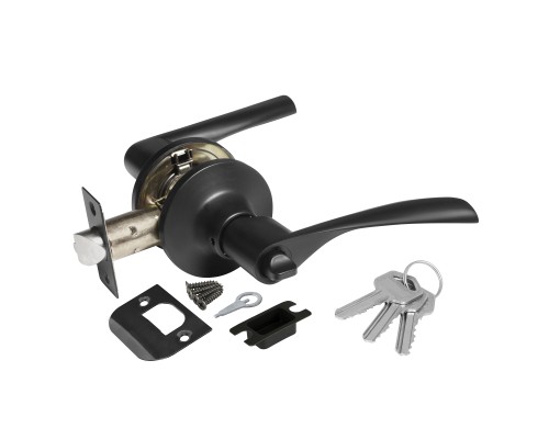 Ручка Ajax (Аякс) защелка DK610 BL-ET (6010 BL-E) (кл./фик.) черный Ручка Ajax (Аякс) защелка DK610 BL-ET (6010 BL-E) (кл./фик.) черный