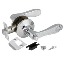 Ручка Fuaro (Фуаро) защелка DK637/BL CP-BK (637/BL СP-B) (фик.) хром