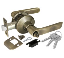 Ручка Fuaro (Фуаро) защелка DK624/BL AB-ET (624/BL AB-E) (кл/фик.) бронза