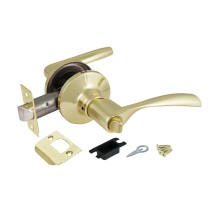 Ручка Ajax (Аякс) защелка DK610 PB-BK (6010 PB-B) (фик.) золото