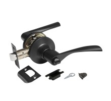 Ручка Ajax (Аякс) защелка DK610 BL-BK (6010 BL-B) (фик.) черный