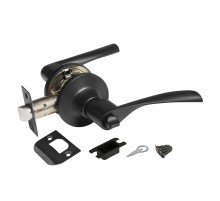 Ручка Ajax (Аякс) защелка DK610 BL-BK (6010 BL-B) (фик.) черный
