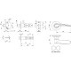 Ручка Punto (Пунто) защелка DK620 MAB-PS (6020 MAB-P) (без фик.) мат. бронза